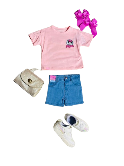 Set 2 piezas camisa rosada bebe niña minnie disney d9mi1256b