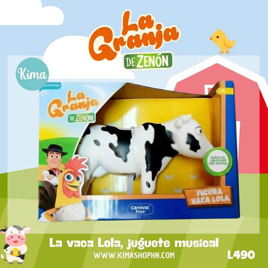 Juguete la granja de zenon vaca lola musical niño RT-VC7-01 490390290