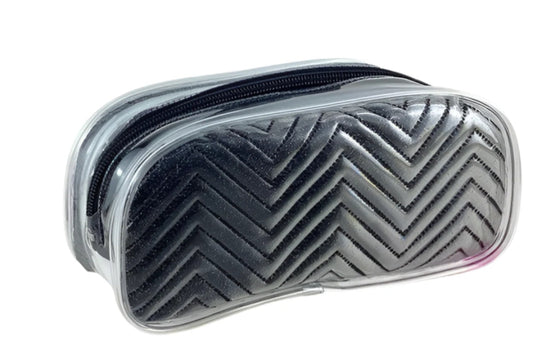 Cartuchera negra brillo glitter 20x65x95 057-05905