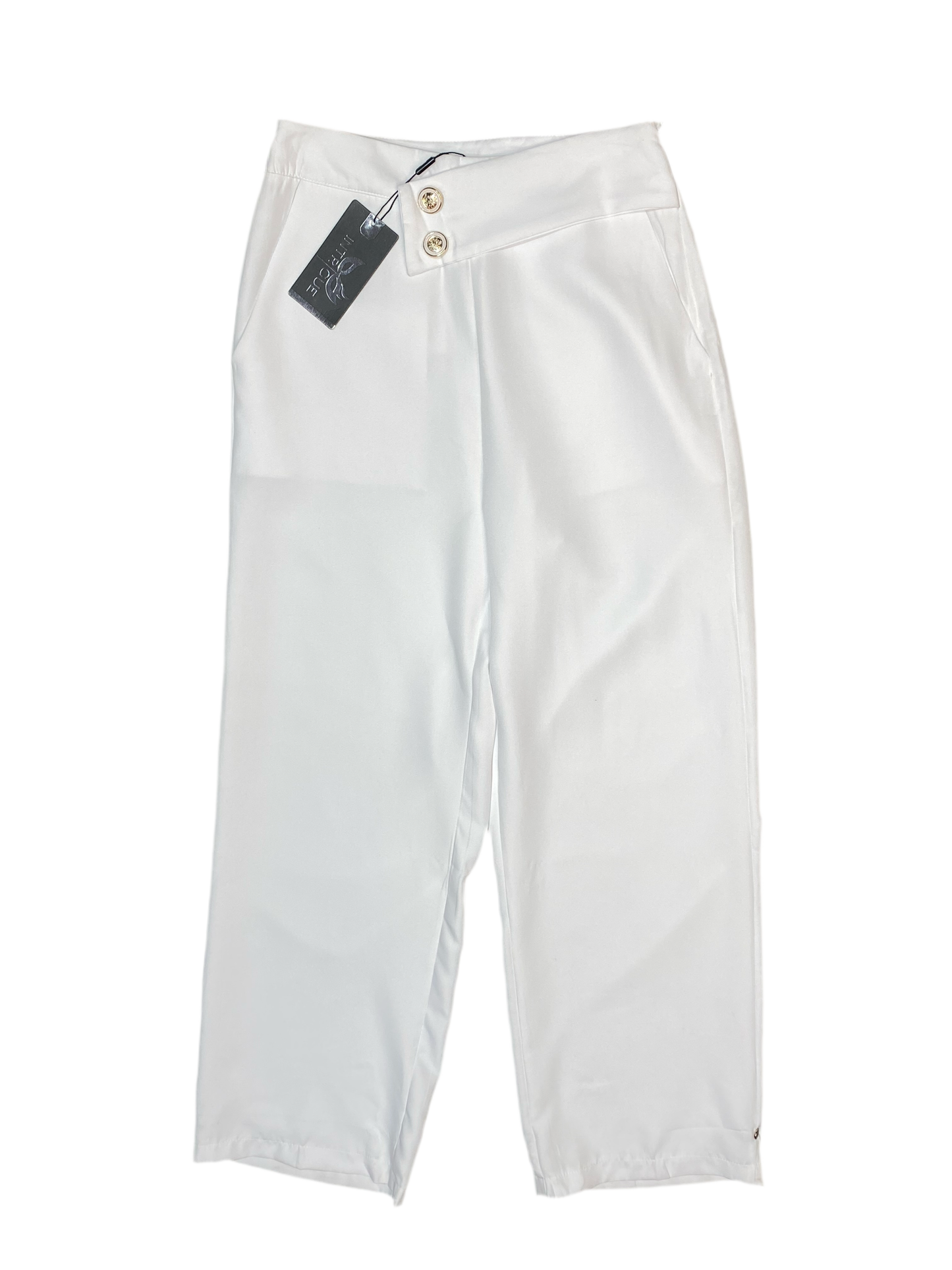 Pantalon Dama Tela Formal  blanco INT3-1734 690590490 promo 3x1000
