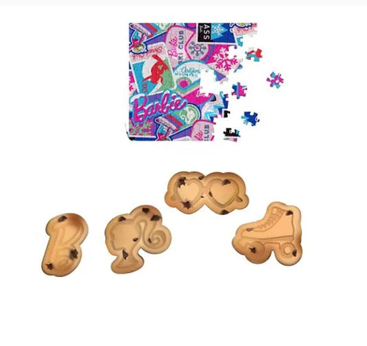 Caja Hot wheels Rompecabezas 150 piezas, galletas comestibles de figuras juguete
