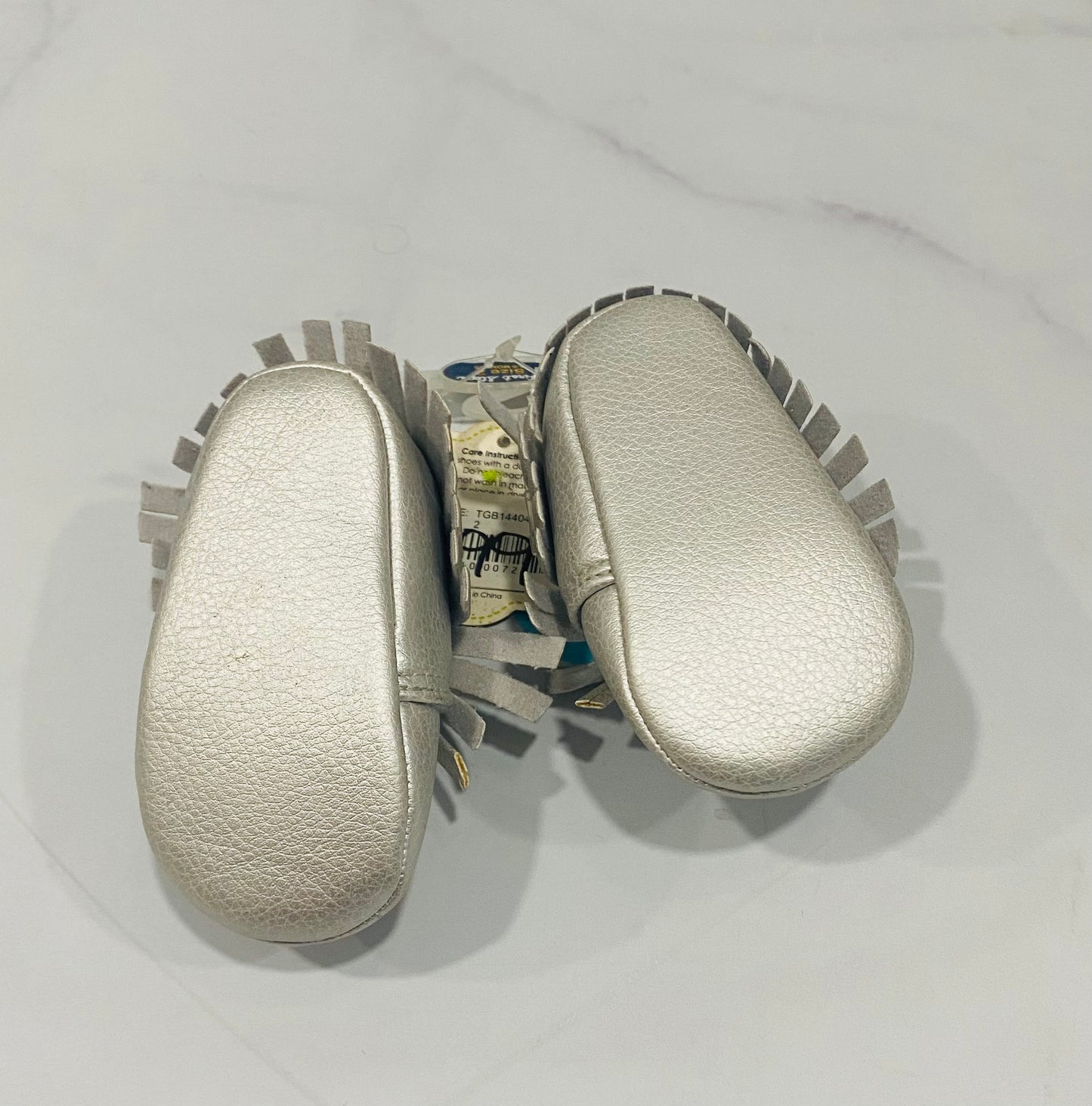 Zapato mocasines gris bebe niña