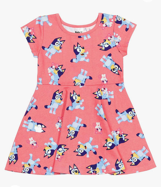 Vestido Bluey rosado  niña