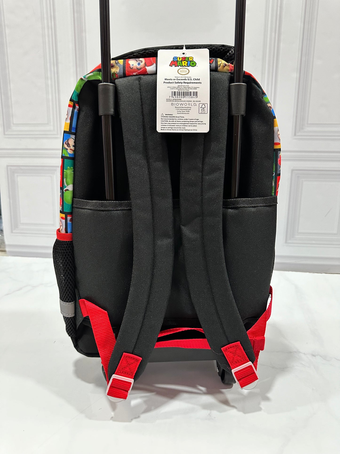 Mochila con ruedas Mario Bross Niño