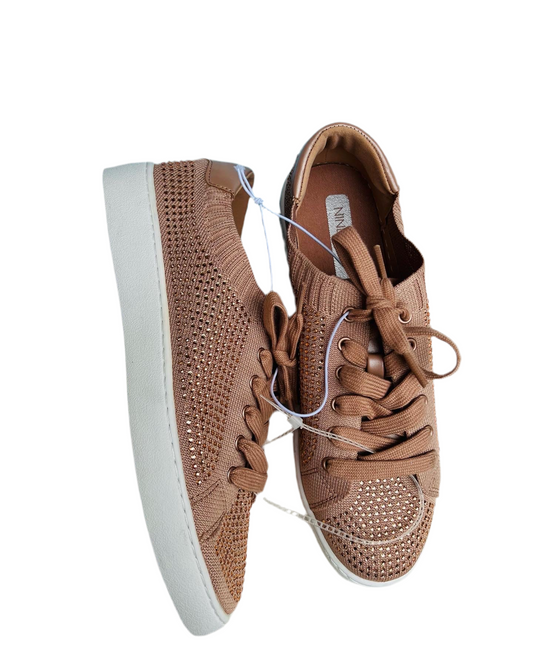 Tenis dorados cafe adulto mujer niña grande zapatos dama