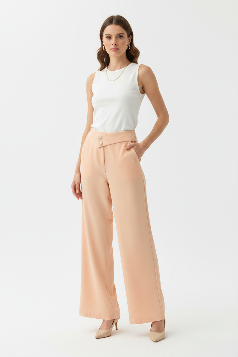 Pantalon Dama Tela Formal Salmon  INT3-1734  690590490 promo 3x1000