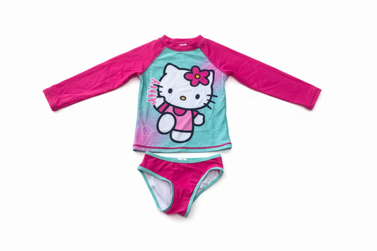 Set 2 piezas traje de baño niña Hello Kitty Rosado H6-HK-102D