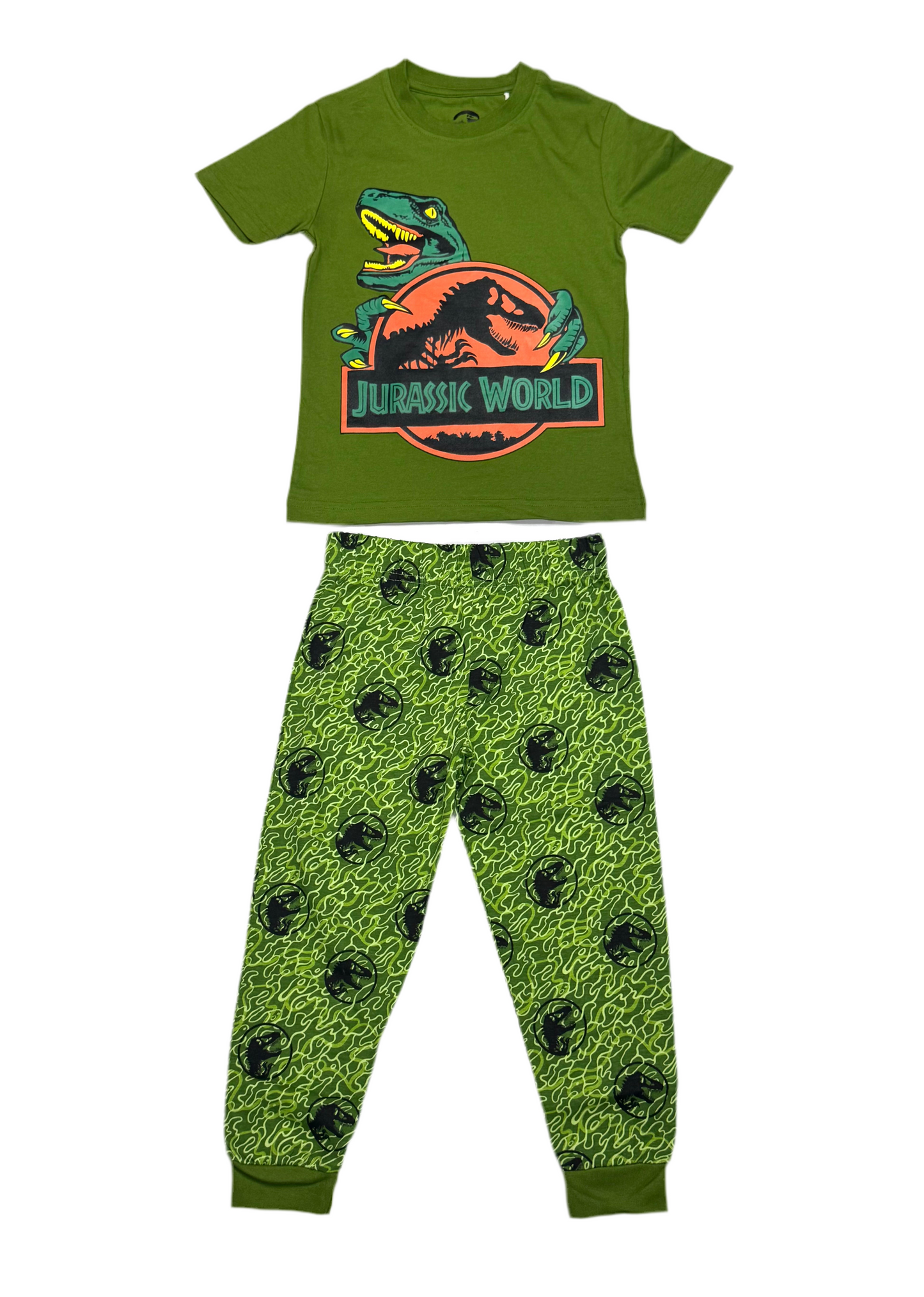 Pijama verde oscuro Jurassic World niño Disney JW-0501