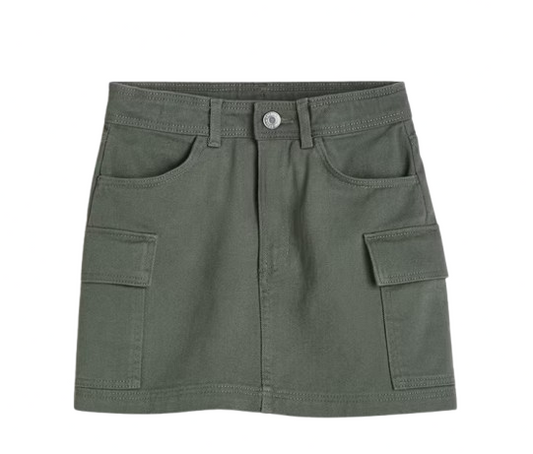 Falda jeans verde h&m Niña