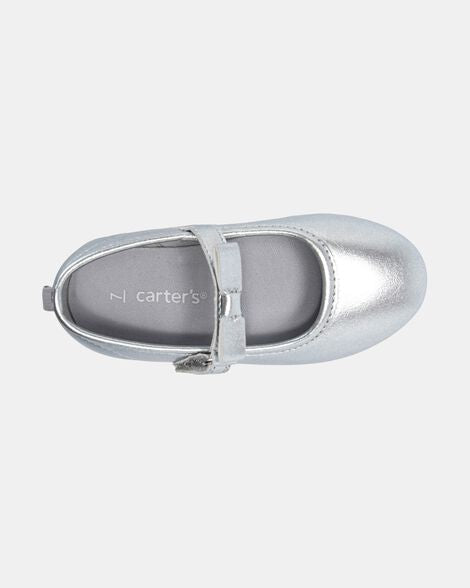 Zapatillas plateadas Carters niña