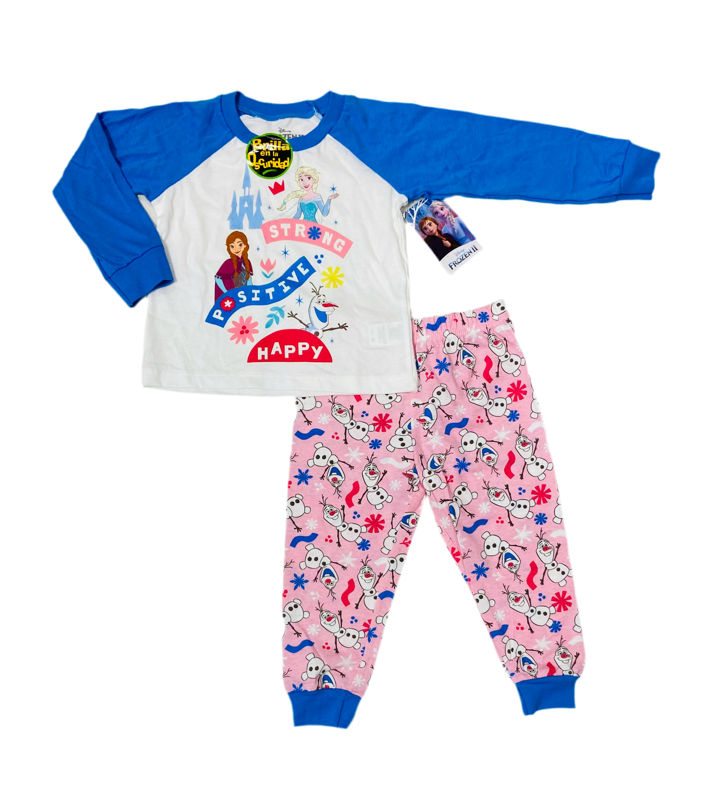Pijama Disney Frozen Rosado camisa Blanca Niña St Jack’s 2080179101