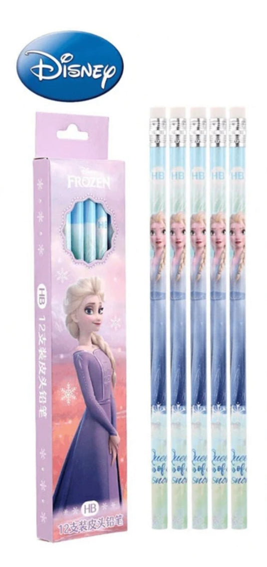 Caja de 12 lápices frozen