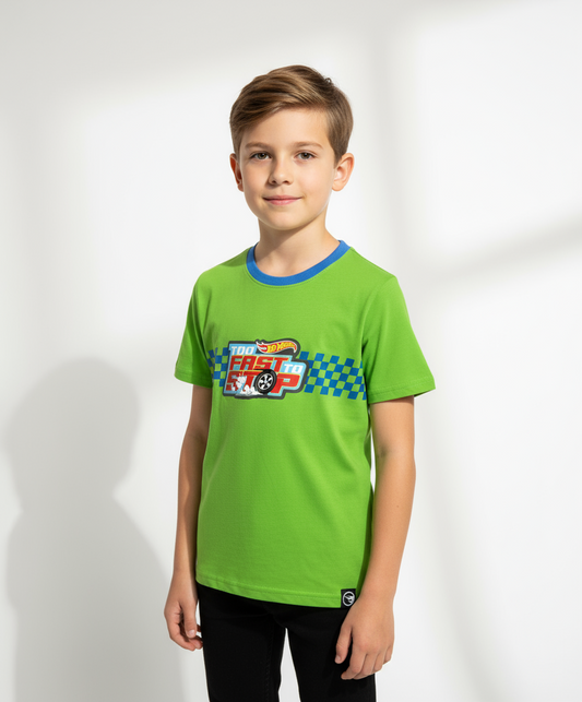 Camisa verde claro niño Hotwheels HW-91341 Disney