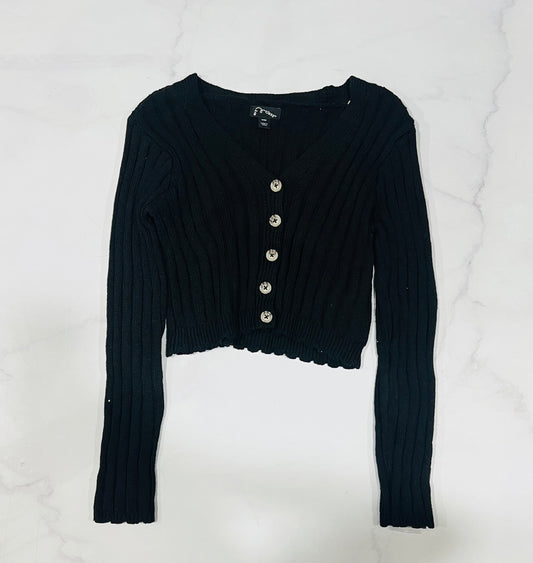 Sueter negro cardigan niña 88182256