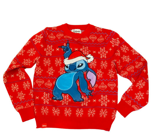 Sueter navideño niña rojo stitch B1-STI-T028T 590490