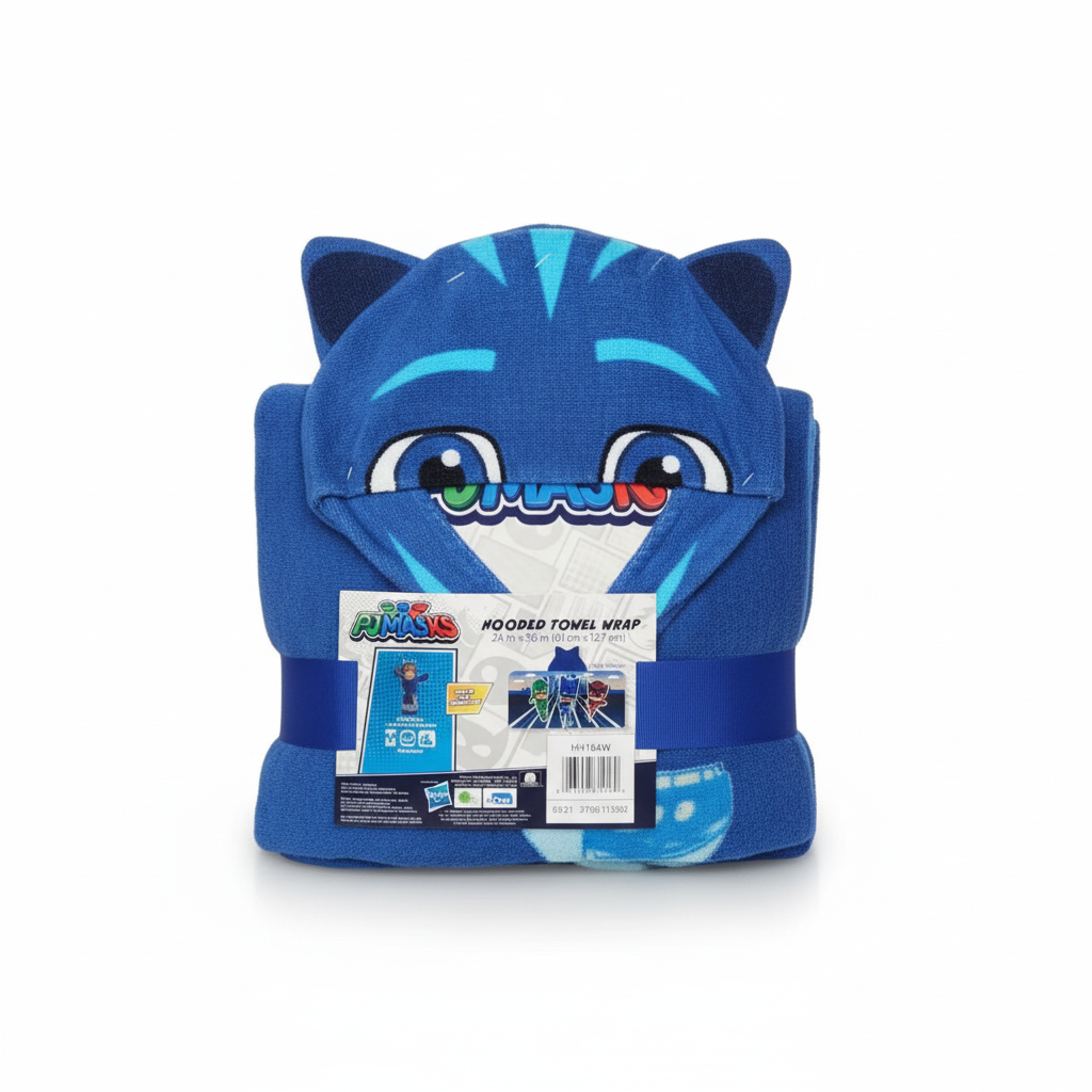 Toalla de baño Azul  niño PJMASKS 24in x50in (61cmx 127 cm ) juguete