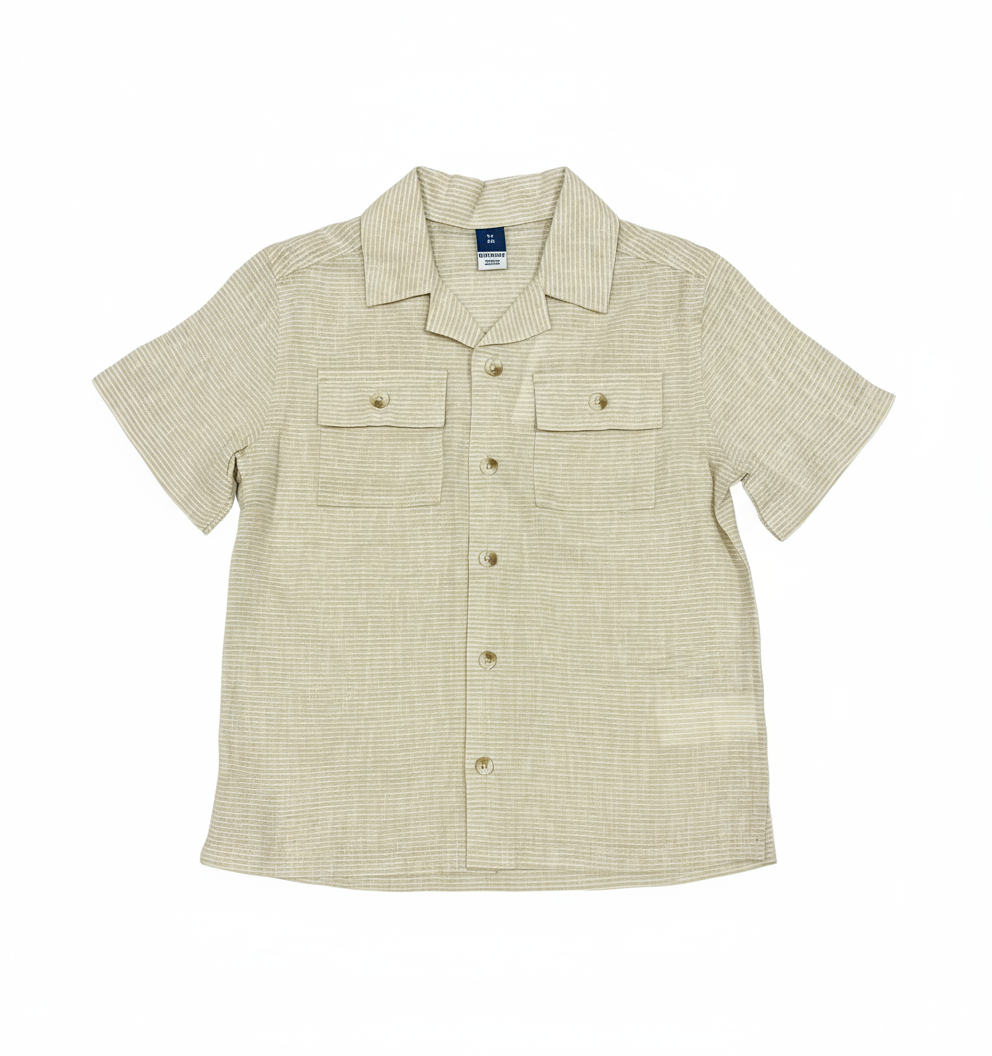 Camisa beige rayas formal Old Navy niño