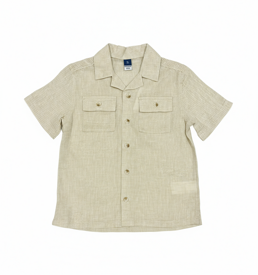 Camisa beige rayas formal Old Navy niño