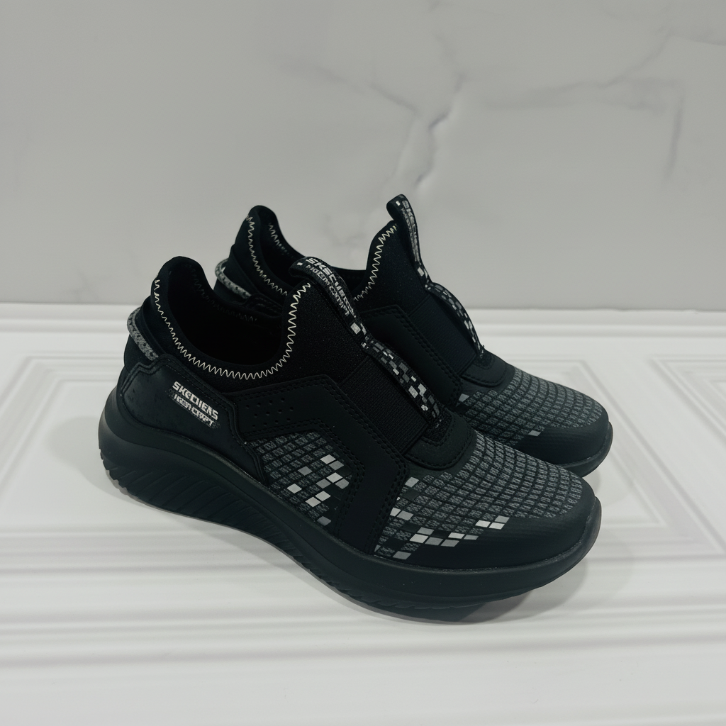 Tenis Negros Niño Skechers zapatos negros