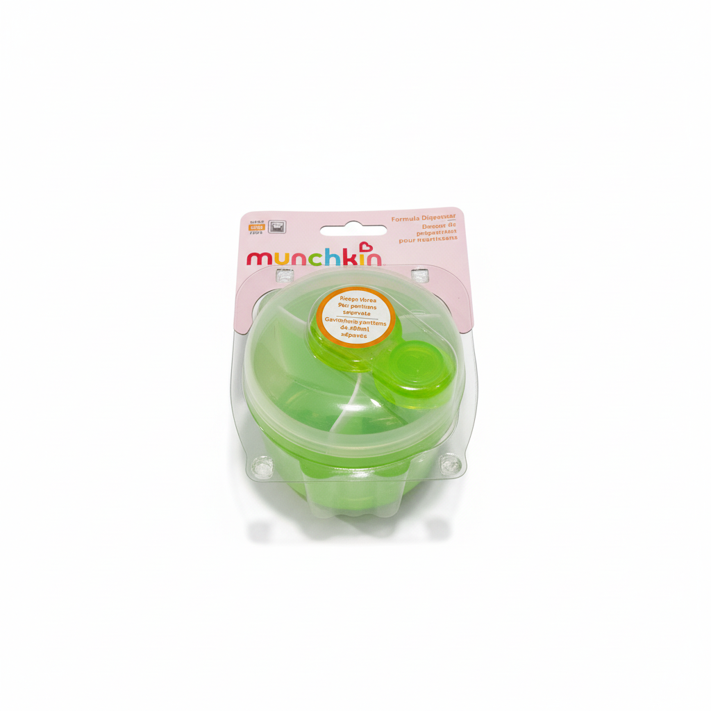 Dispensador Contenedor de leche bebe verde  niño