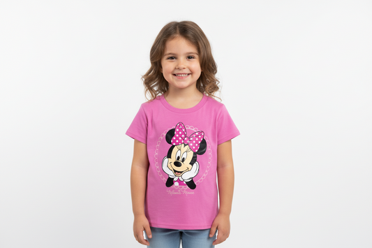 Camisa rosado claro niña Minnie Disney MM-2589 promo 3x1000