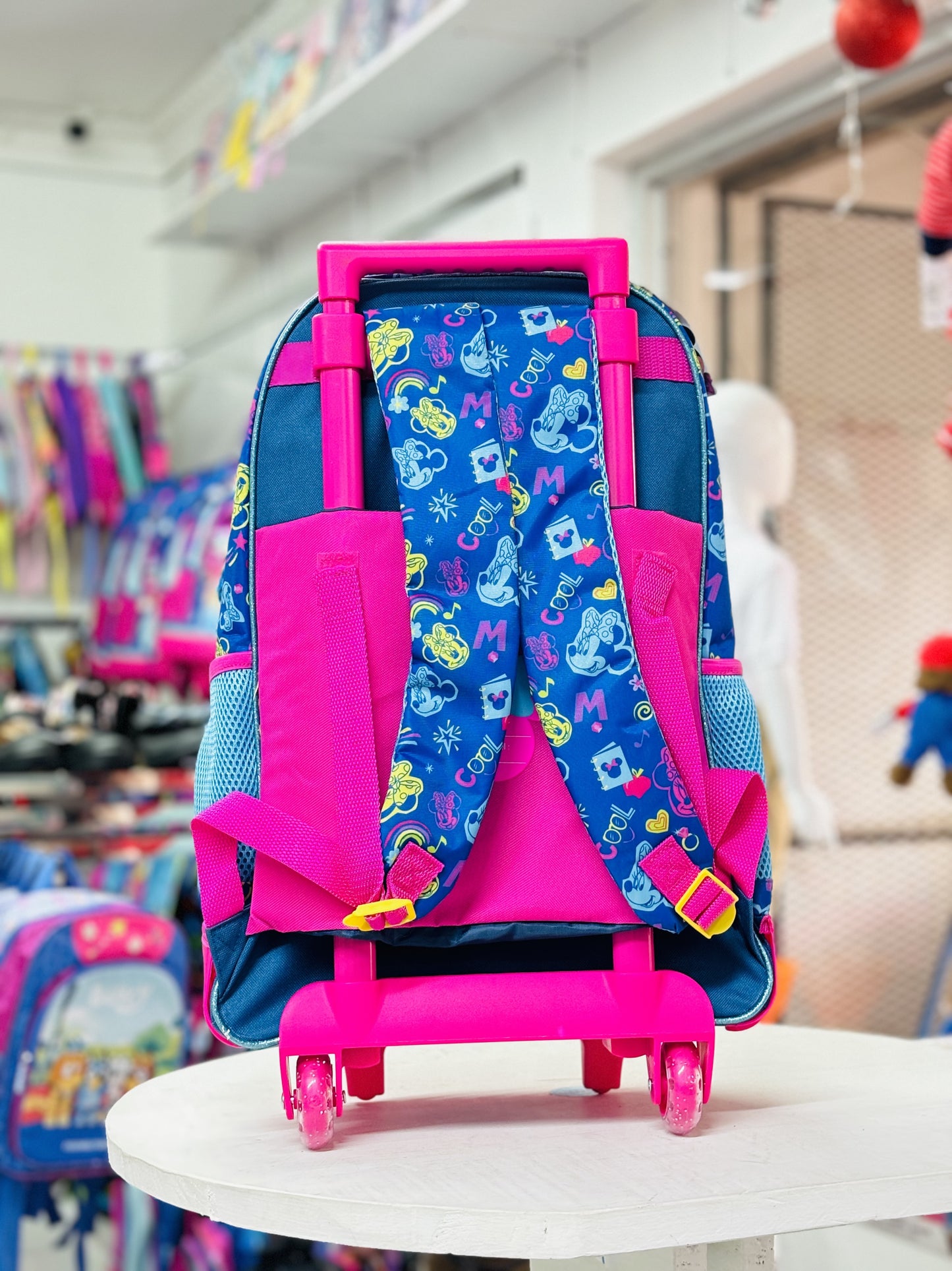Mochila rosada Minnie ruedas 8338024001317
