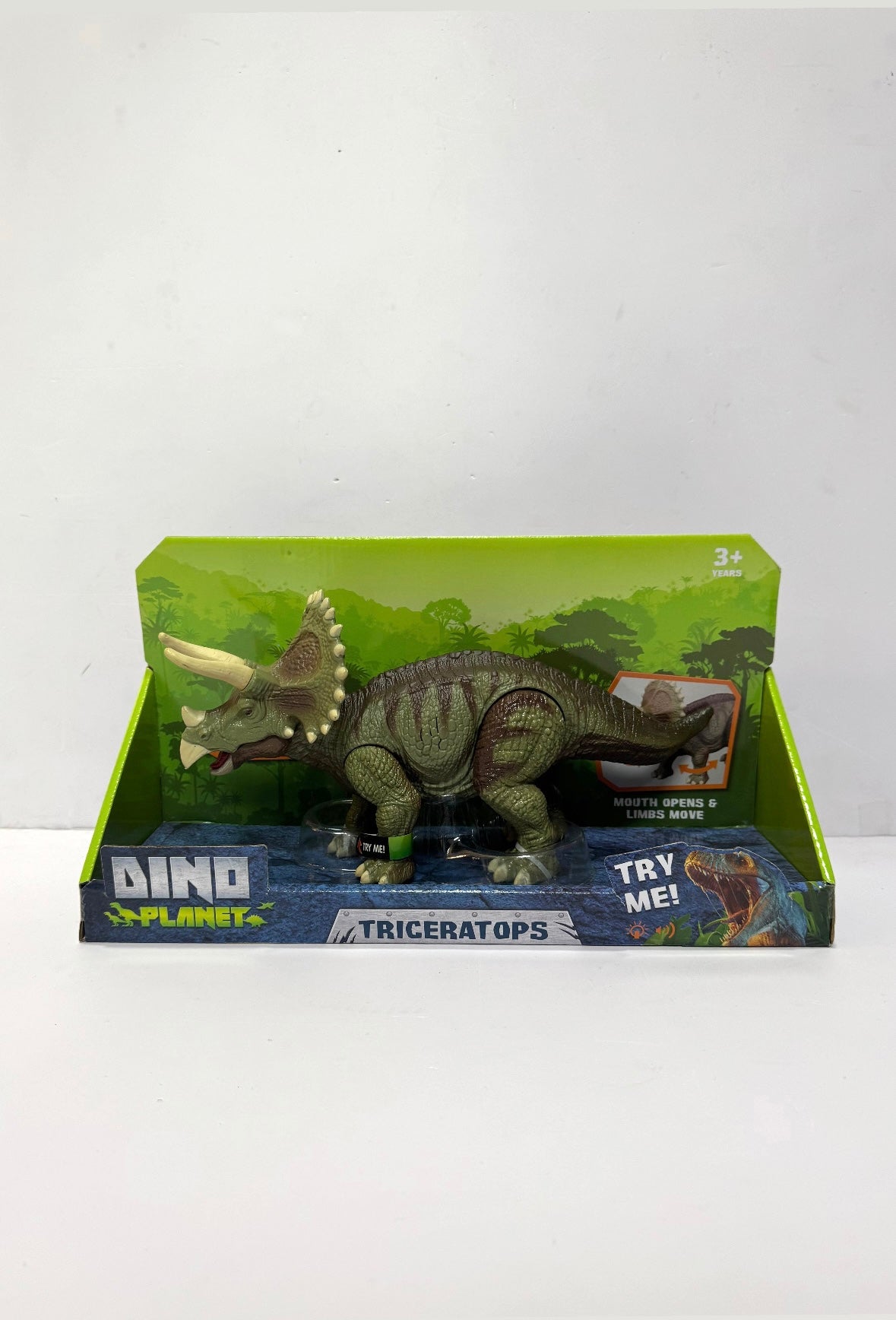 Juguete dinosaurio triceratops