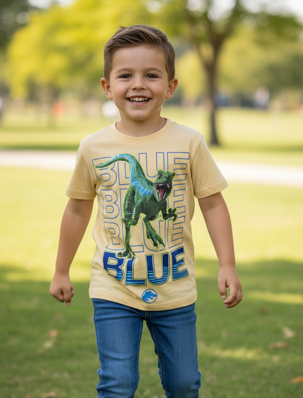 Camisa salmón dinosaurio niño Jurassic World JW-0506 Disney