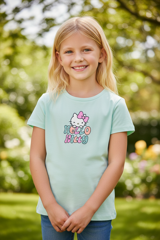 Camisa  Hello Kitty verde niña H&M