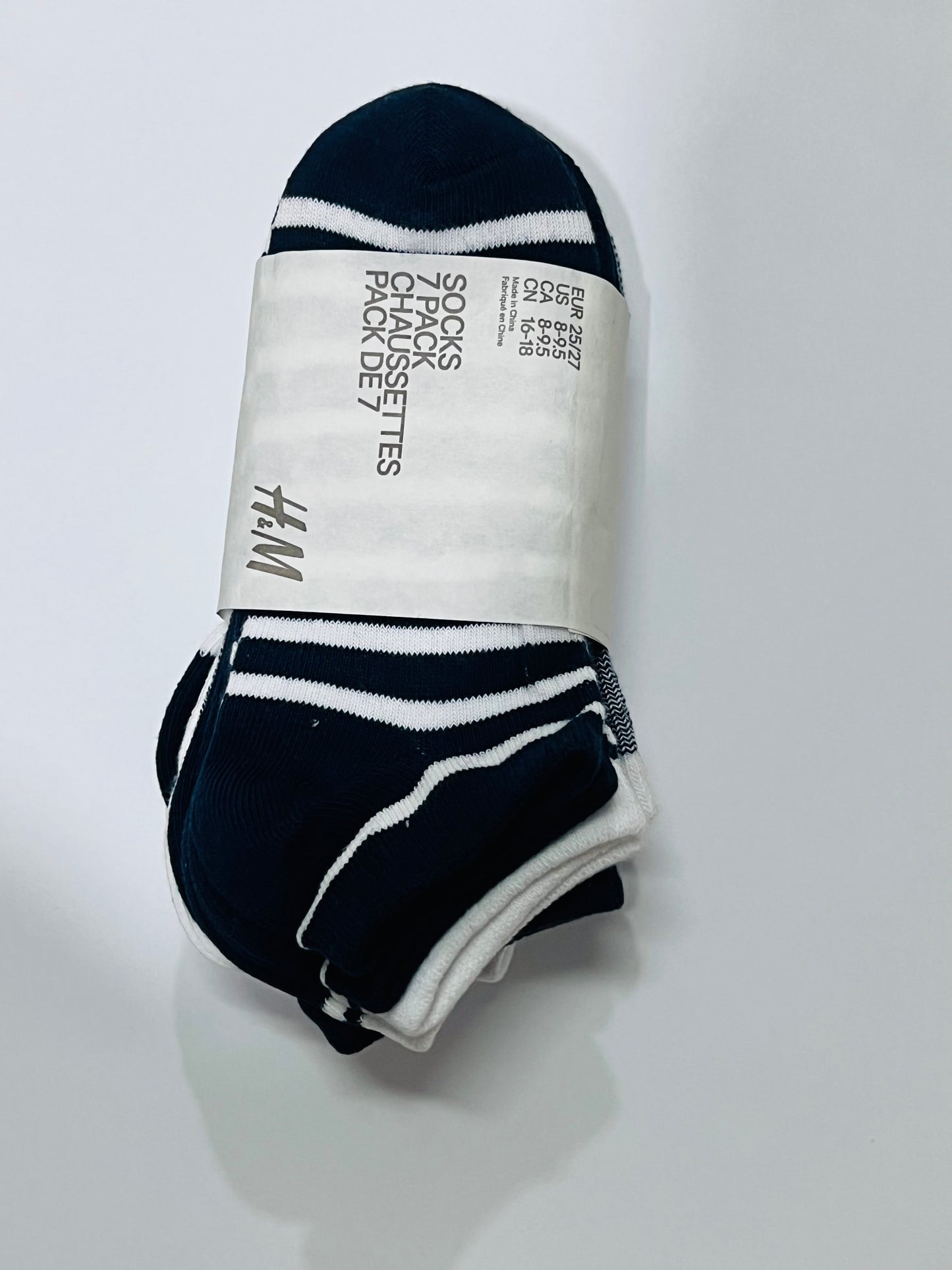 Set 7 pares de Calcetines  azul blanco  unisex H&M 1044794