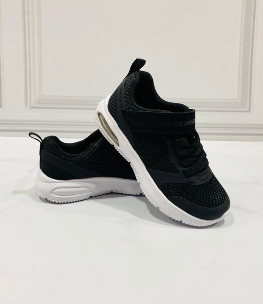 Tenis Negros Niño niña Skechers plantilla blanca zapatos negros