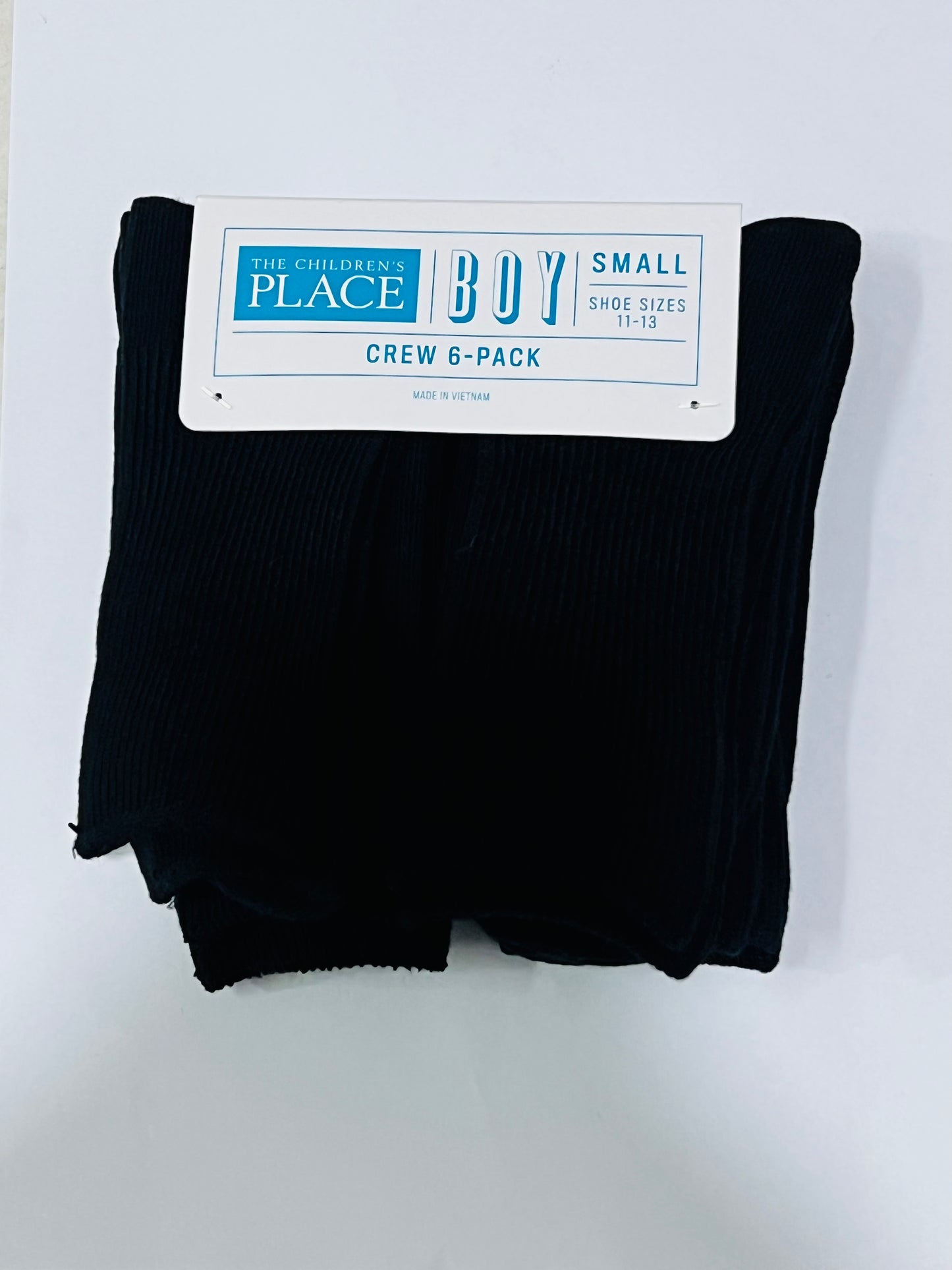 Set 6 calcetines negros altos Childrens place niña niño unisex. 93511