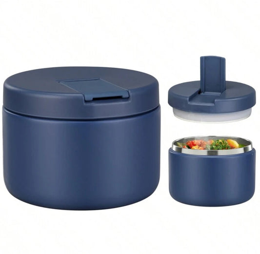 contenedor termico azul para comida