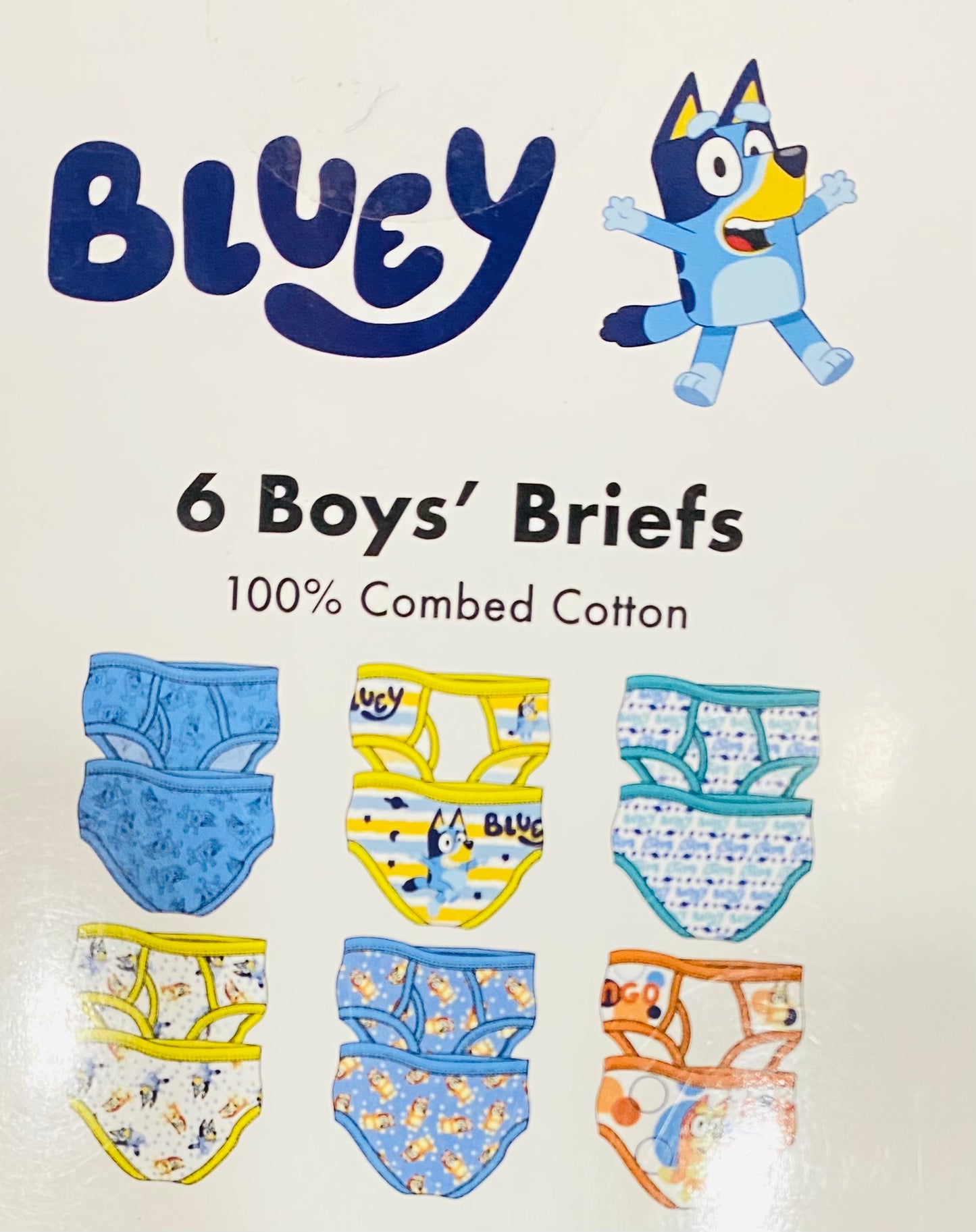 Ropa interior 6 Calsoncillo Bluey niño