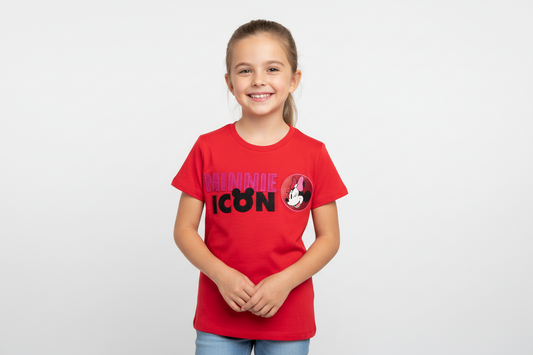 Camisa roja niña Minnie Disney MM-2631 promo 3x1000