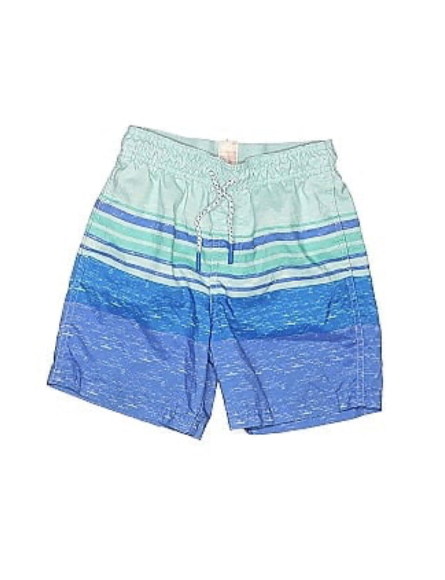 Calzoneta Short traje de baño azul rayas niño promo 4x1000