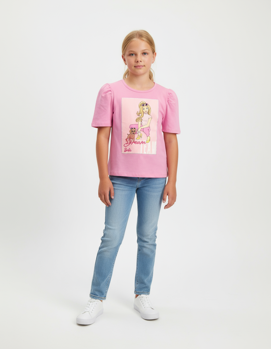 Camisa rosada niña Barbie Disney BA-89846