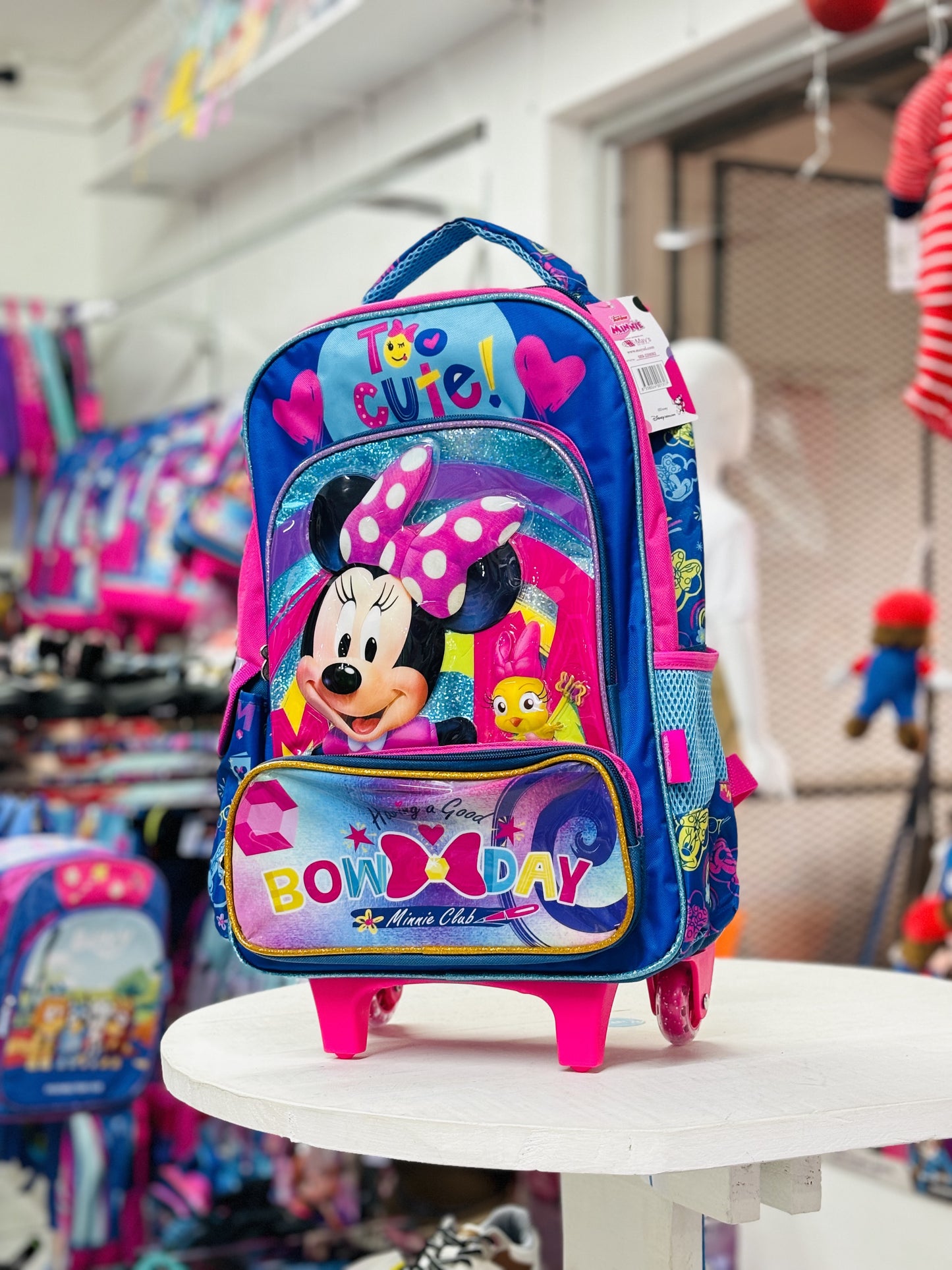 Mochila rosada Minnie ruedas 8338024001317