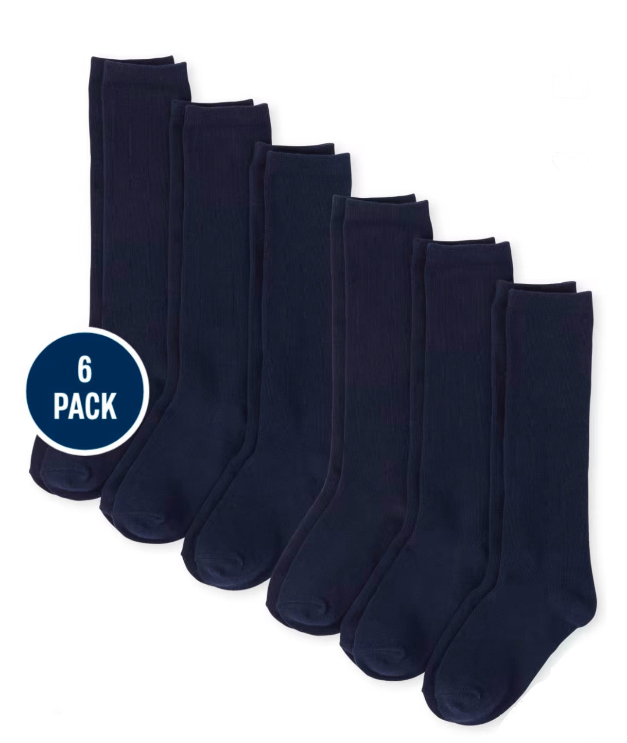 Set 6 pares calcetines azul altos Childrens place niña niño unisex