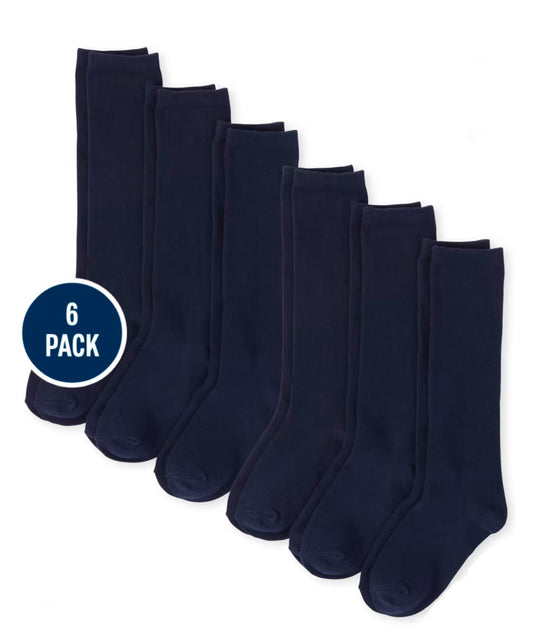 Set 6 pares calcetines azul altos Childrens place niña niño unisex