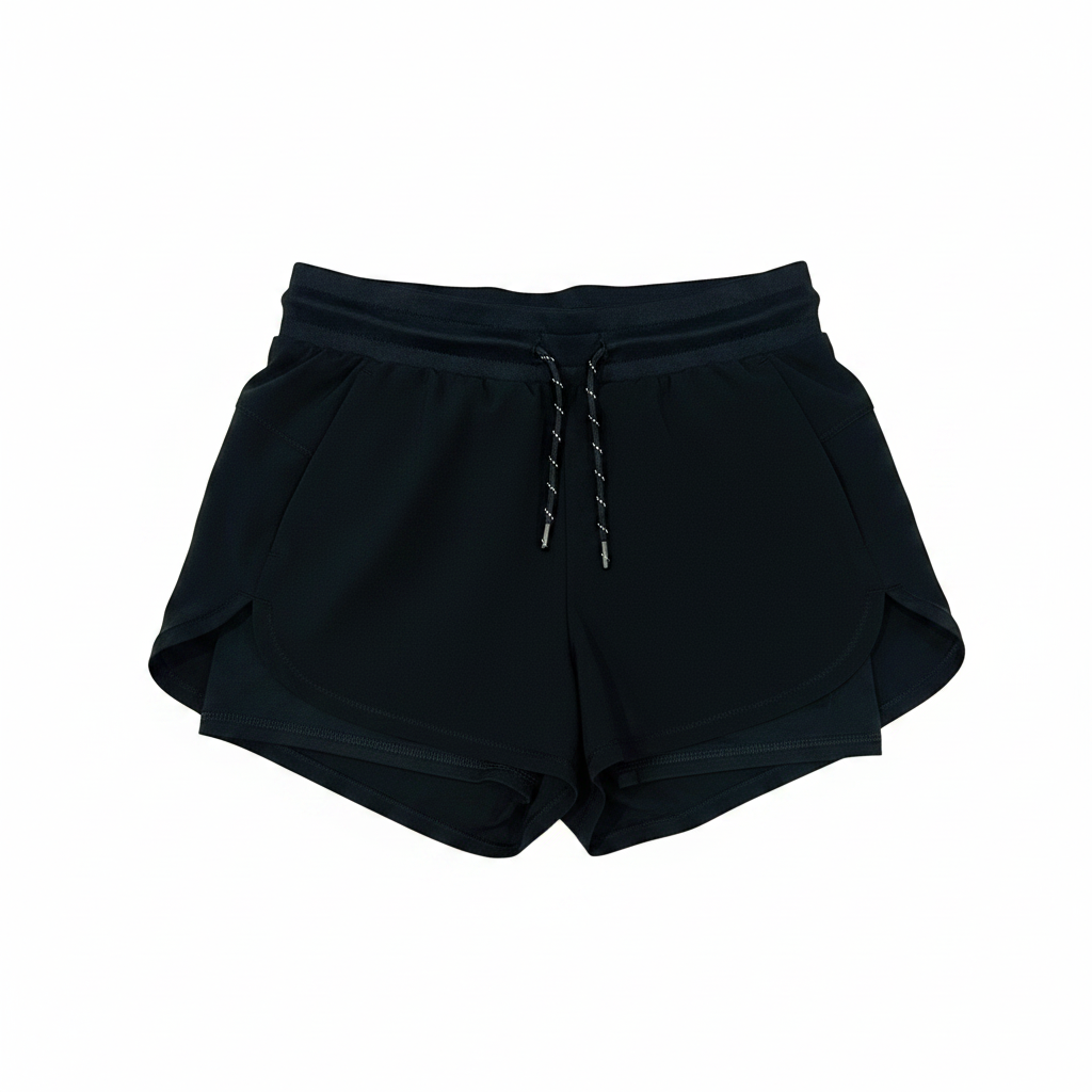 Calzoneta Short negro de baño niña promo ejercicio