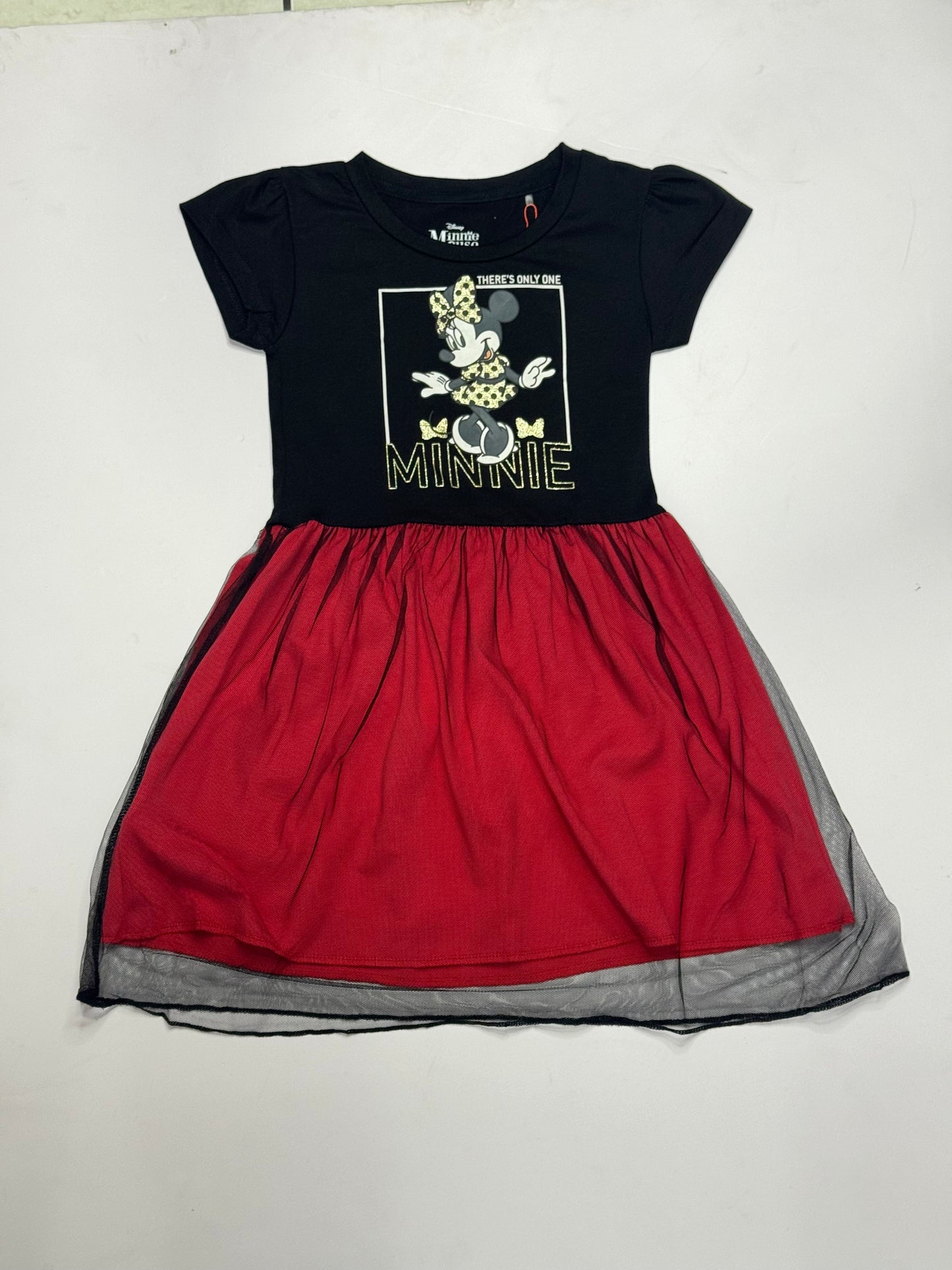 Vestido rojo negro niña Minnie Disney MM-2465