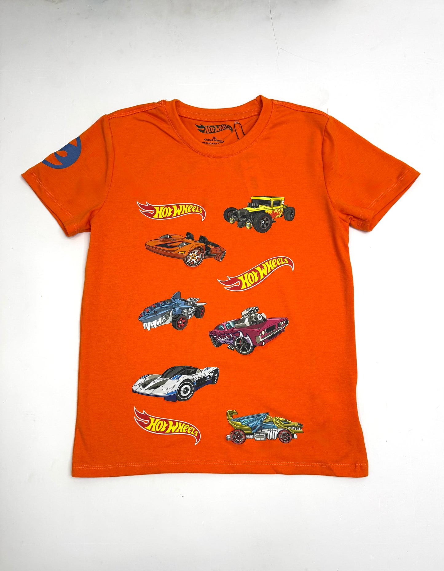 Camisa naranja niño Hotwheels Disney HW-91405