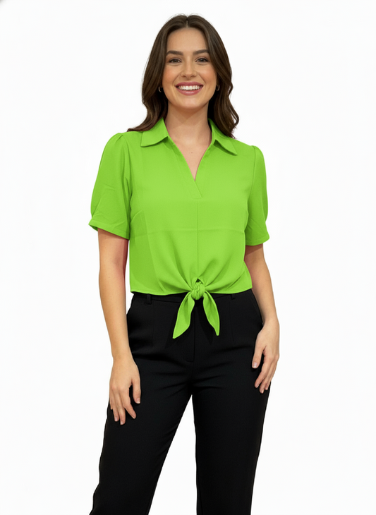 Camisa para dama Verde Lima CTD1176-44 390290 promo 3x1000
