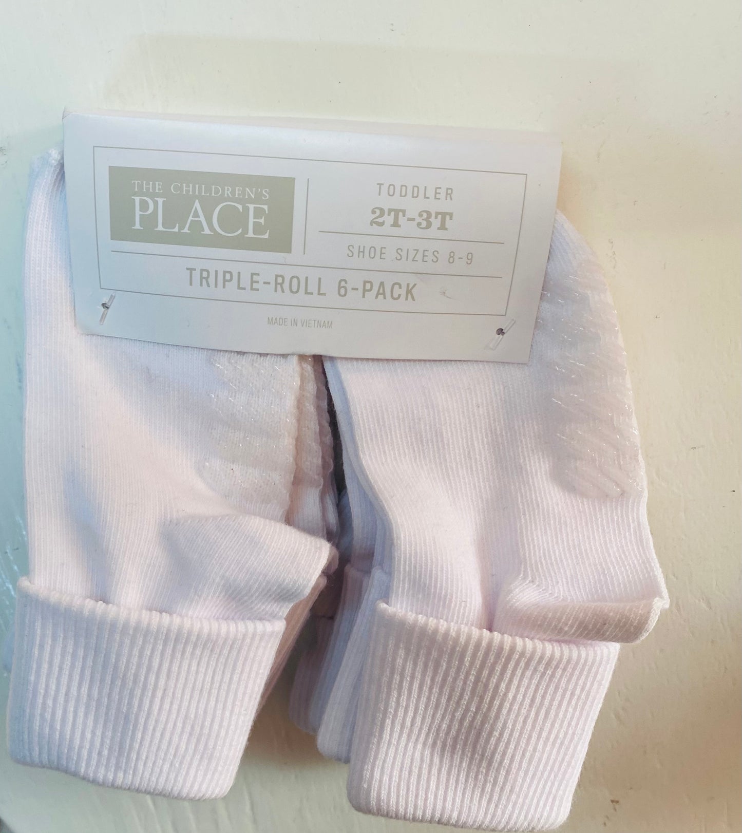 Set 6 calcetines blancos altos Childrens place niña niño unisex