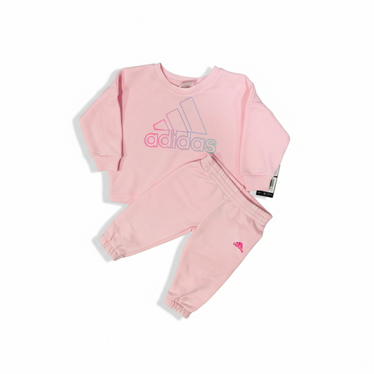 Set 2 piezas adidas rosado niña