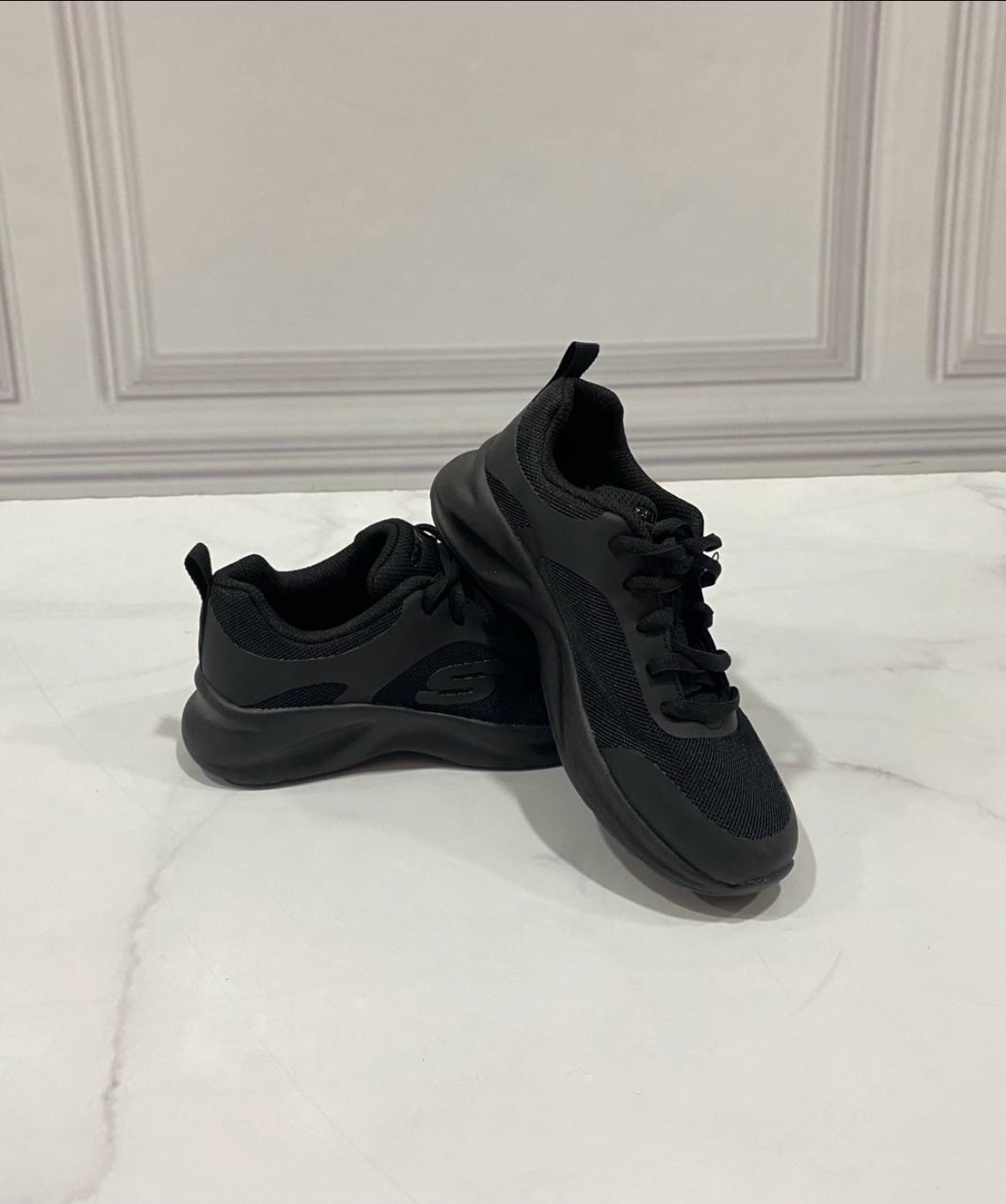 Tenis Negros Niño Niña Skechers zapatos negros