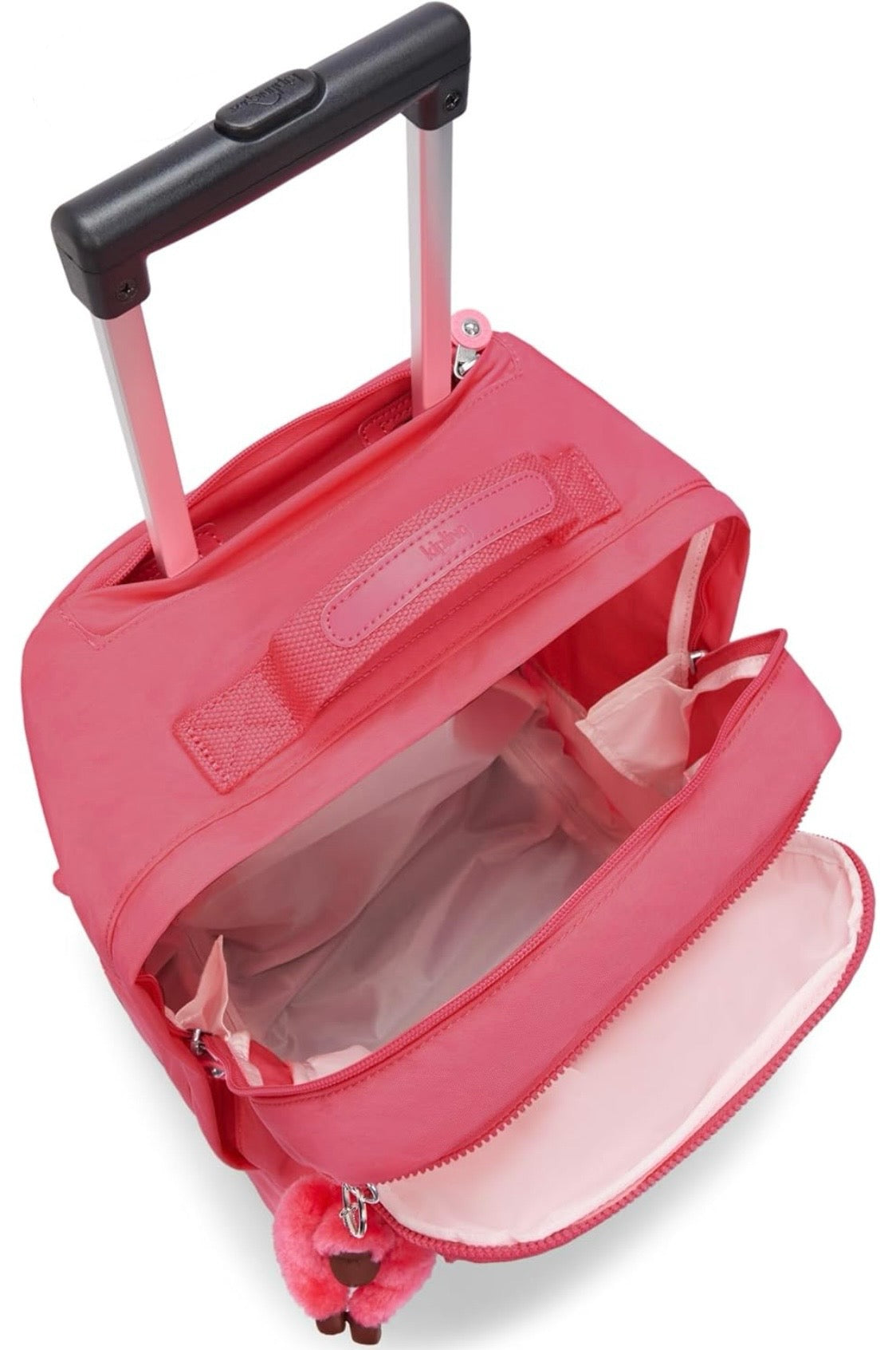 Mochila ruedas Kipling rosada
