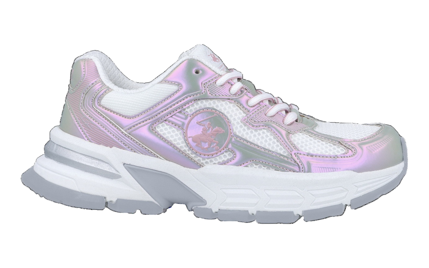 Tenis blancos Polo adulto mujer o niña grande GRAVELA-TRN-W5-B