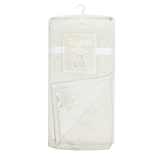 Cobija sabana beige bebe niña Tinytots GS72779